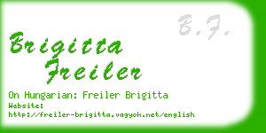 brigitta freiler business card